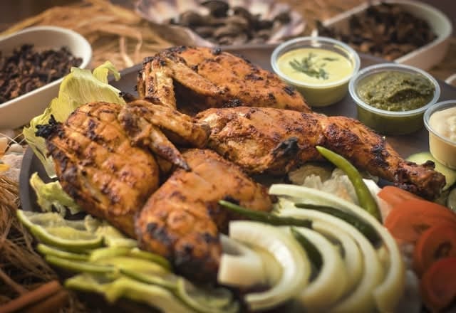 Chicken Lahori Chargha Half.