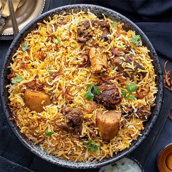 Goat Biryani.
