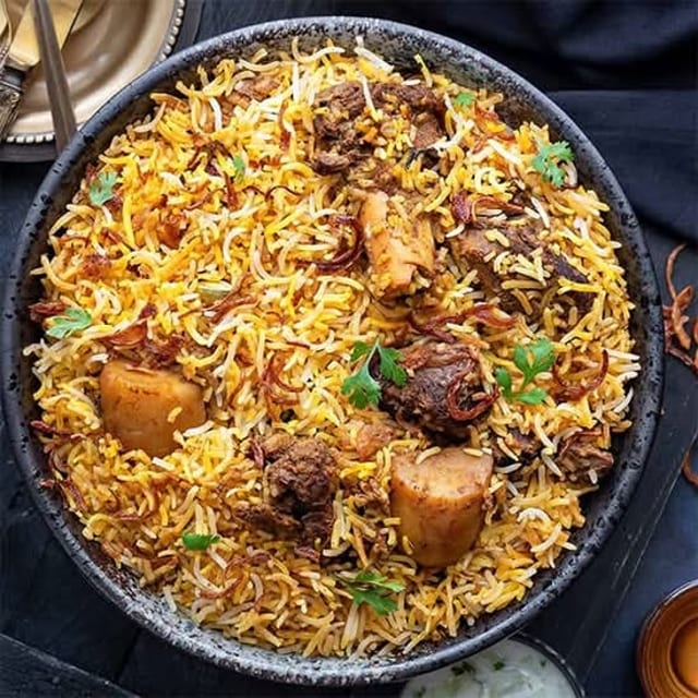 Goat Biryani.