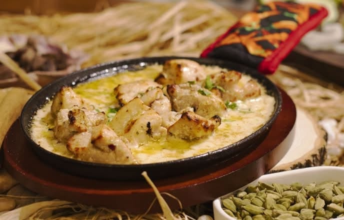 Chicken Cheese Malai-Boti.
